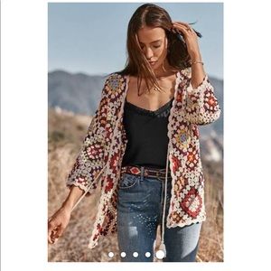 Johnny Was Granny Square Cardigan